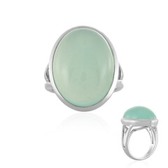 Aqua-Chalzedon-Silberring