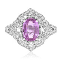 Pinkfarbener Saphir-Goldring (CIRARI)