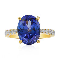 AAA-Tansanit-Goldring (CIRARI)