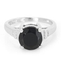 Schwarzer Onyx-Silberring
