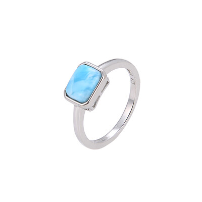 Larimar-Silberring