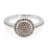 Fancy-Diamant-Silberring