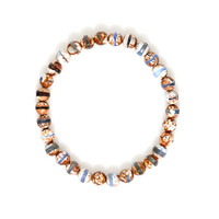 Tibetischer Blauer Band-Achat-Armband