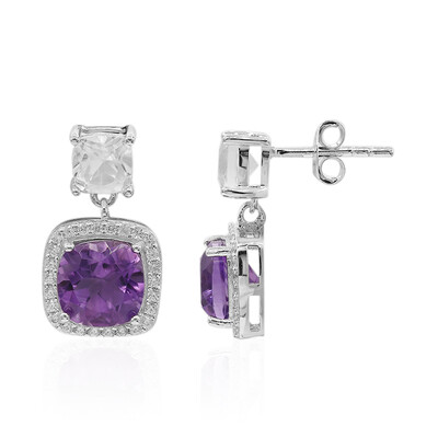 Amethyst-Silberohrringe