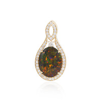 Andamooka-Matrix-Opal-Goldanhänger (AMAYANI)