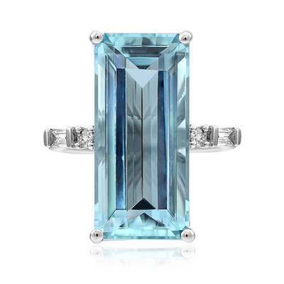 AAA-Brasilianischer Aquamarin-Goldring (AMAYANI)