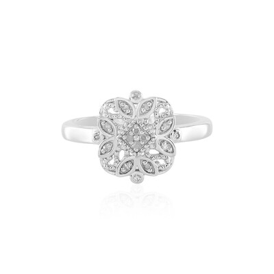 I2 (J) Diamant-Silberring