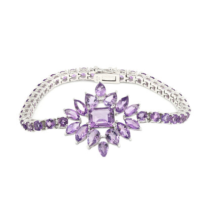 Amethyst-Silberarmband