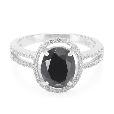 Schwarzer Onyx-Silberring
