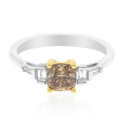 Schokoladen-Diamant-Goldring