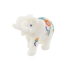 Weißer Marmor-Elefant