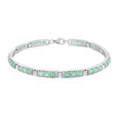 Sambia-Smaragd-Silberarmband
