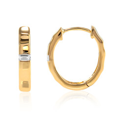 SI1 (G) Diamant-Goldohrringe