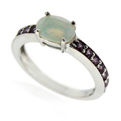 Welo-Opal-Silberring