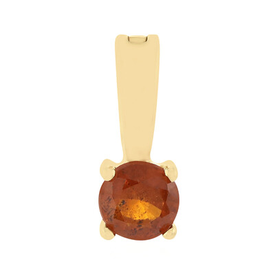 Oranger Tansania-Kyanit-Goldanhänger