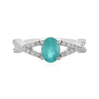 Blauer Apatit-Silberring