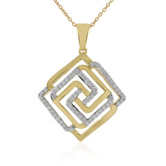 Lupenreiner (F) Brillant-Goldhalskette (LUCENT DIAMONDS)