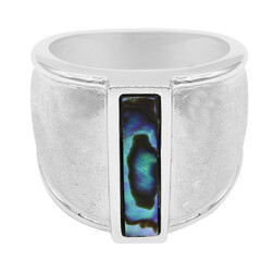 Abalone-Muschel-Silberring