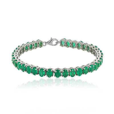 Sambia-Smaragd-Silberarmband