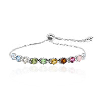 Edelstein-Silberarmband