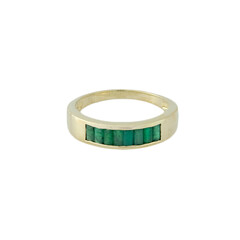 Brasilianischer Smaragd-Goldring