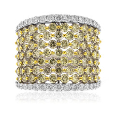 Gelber SI1 Diamant-Goldring (CIRARI)