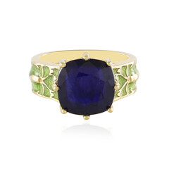 Blauer Madagaskar-Saphir-Silberring (Adela Silber)