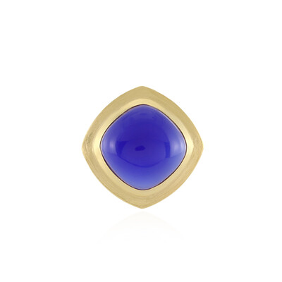 Blauer Chalzedon-Silberanhänger (MONOSONO COLLECTION)