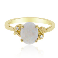 Australischer Opal-Goldring