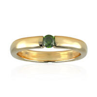 Grüner VS1 Brillant-Goldring