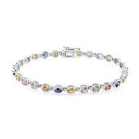 Saphir-Silberarmband