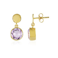 Lavendel-Amethyst-Silberohrringe