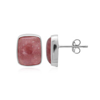 Rhodochrosit-Silberohrringe