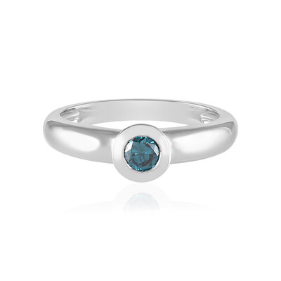 Blauer I2 Brillant-Goldring (KM by Juwelo)