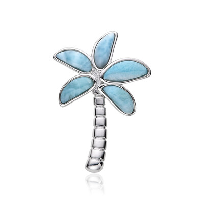 Larimar-Silberanhänger
