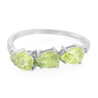 AAA-Grüner Saphir-Silberring