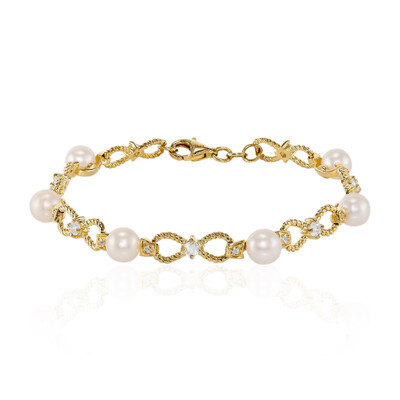 Süßwasserzuchtperlen-Silberarmband