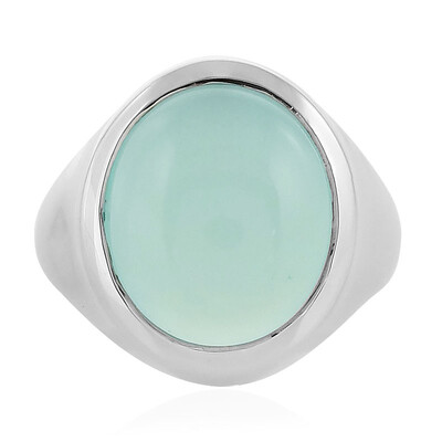 Aqua-Chalzedon-Silberring