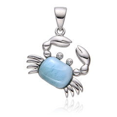 Larimar-Silberanhänger
