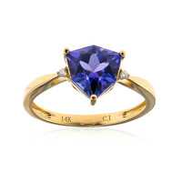 AAA-Tansanit-Goldring (CIRARI)