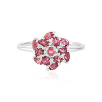 Brasilianischer Pinkfarbener Turmalin-Silberring