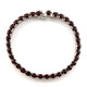 Mosambik-Granat-Silberarmband