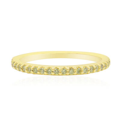Kanariengelber SI1 Brillant-Goldring (Annette)