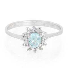 Blauer Apatit-Silberring