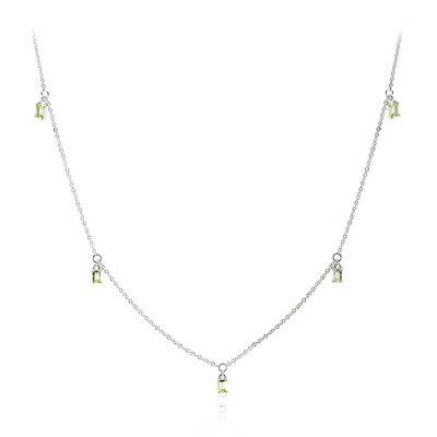 Peridot-Silbercollier