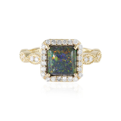 Andamooka-Matrix-Opal-Goldring (AMAYANI)