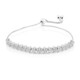 Weißer Topas-Silberarmband