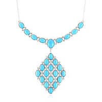 Sleeping Beauty-Türkis-Silbercollier