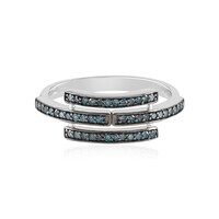Blauer I2 Diamant-Goldring (KM by Juwelo)