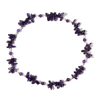 Sambia-Amethyst-Halskette (Riya)